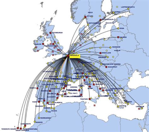 Skatt Utleie Ryanair Destinations Map