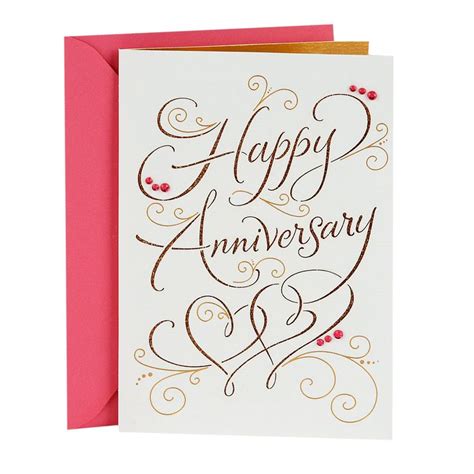Hallmark Signature Anniversary Card For Couple Happy Anniversary In