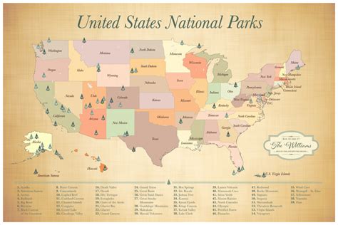 I Draw Maps A Map Of All 59 Us National Parks For The Daily