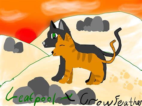 Leafpool And Crowfeather Warrior Cats Greentigher 插图 Art Street