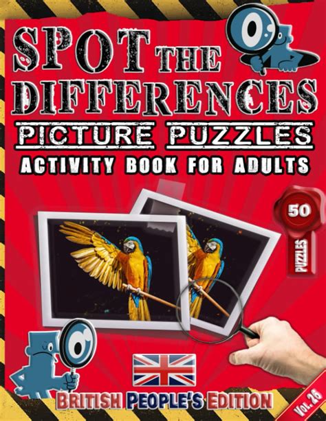 Spot The Differences Picture Puzzles Activity Book For Adults