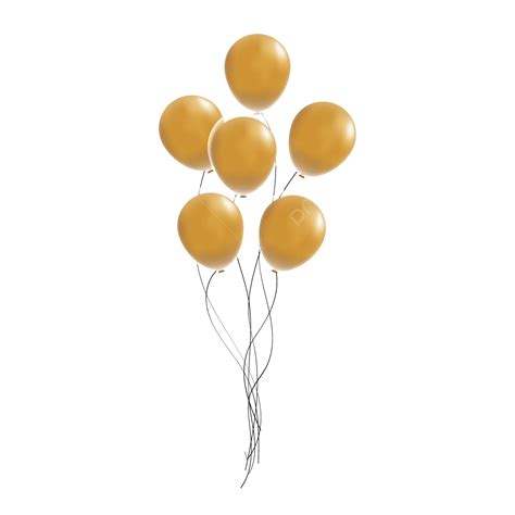 Golden Balloon Vector For Decoration Or Party Balloon Golden Balloon