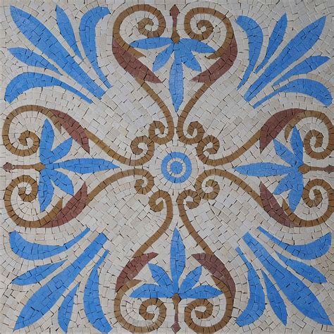 Mosaic Tile Pattern Spiritual Flower Geometric Mozaico