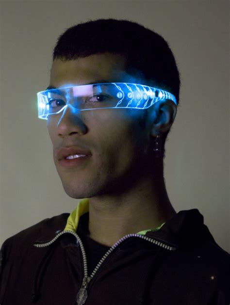 Use your thumbs to narrow the nose pads. cyberpunk glasses | Tumblr