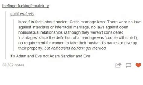 thefingerfuckingfemalefury gallifrey feels more fun facts about ancient celtic marriage laws