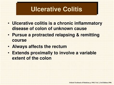 Ppt Diagnosis And Management Of Ulcerative Colitis Powerpoint