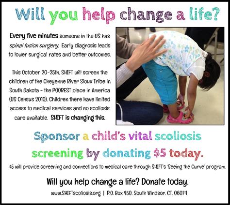 Fundraiser By Sami Petersen Scoliosis Screening Education