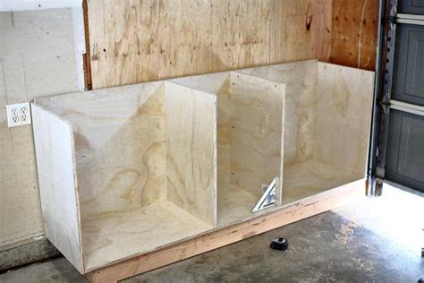 Garage cabinets ikea armoire garage diy cabinets plywood cabinets utility cabinets kitchen cabinets garage shelving garage shelf garage house. How to Build DIY Garage Cabinets and Drawers - TheDIYPlan ...