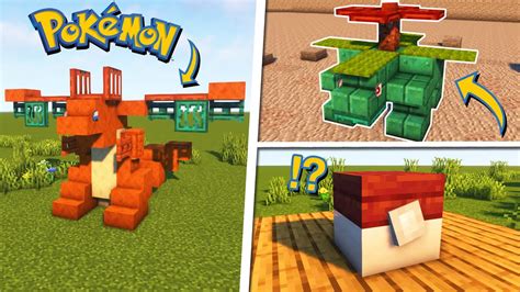 Minecraft 10 Pokémon Build Ideas Youtube