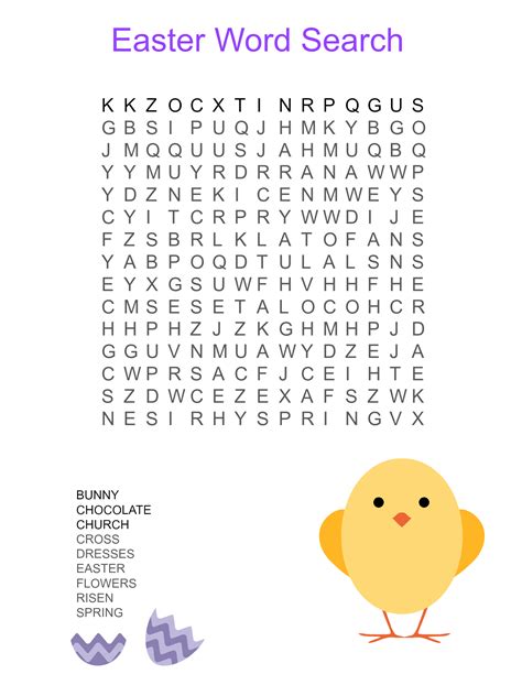 32 Free Printable Easter Word Search For 2020 Voilabits