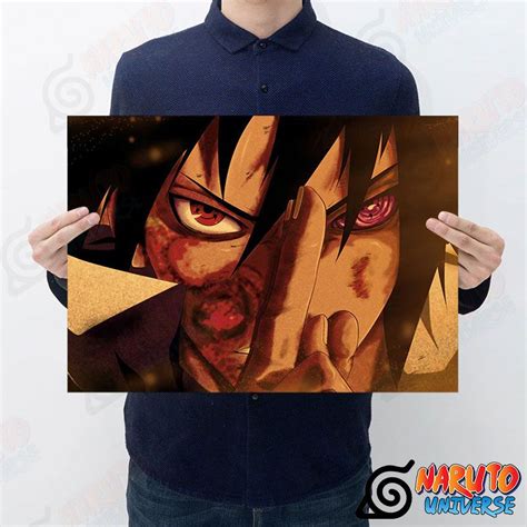 Naruto Poster Sasuke Sharingan Vintage