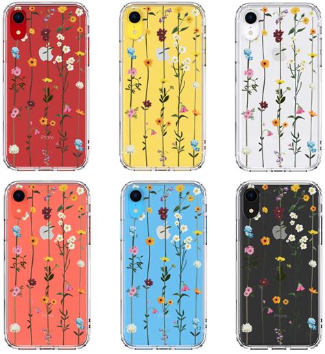 Mosnovo Iphone Xr Case Clear Iphone Xr Case Wildflower Floral Flower