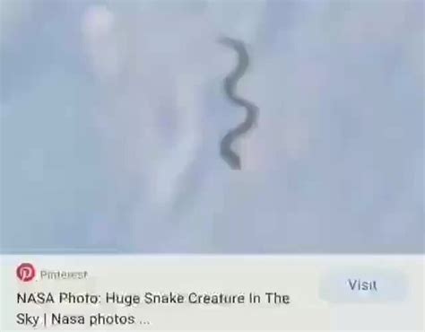 Nasa Photo Huge Snake Creature In The Seotitle