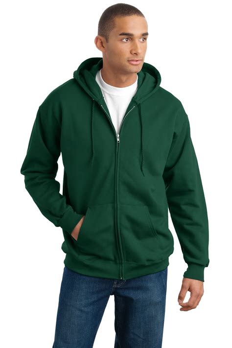 Hanes Hanes Mens Ultimate Cotton Full Zip Hooded Sweatshirt F283