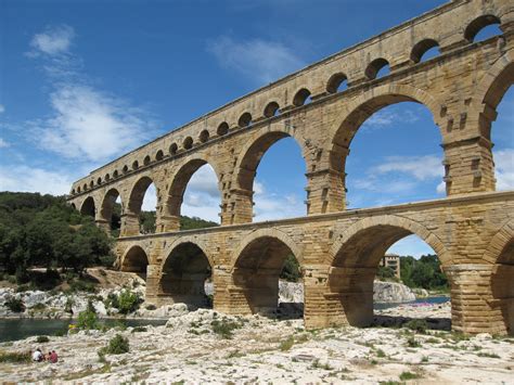 Enjoyed an afternoon at the pool. Pont du Gard Travel Attractions, Facts, History & Location
