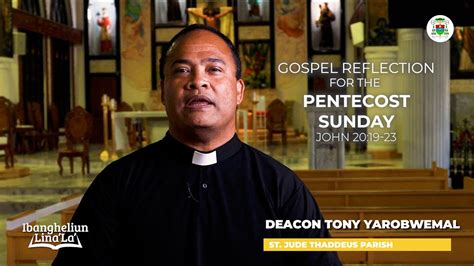 Gospel Reflection For The Pentecost Sunday Roman Catholic Diocese Of