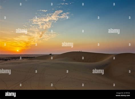 Beautiful Desert Landscape View In Al Hofuf Saudi Arabia Stock Photo