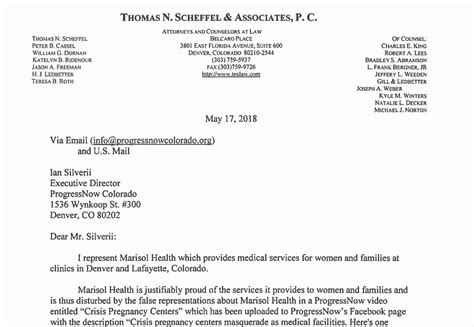 Demands sample letters nice overseas. Marisol Health's demand letter to ProgressNow Colorado ...