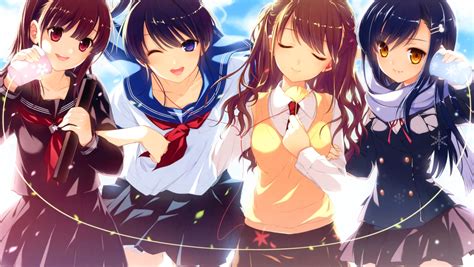 1360x768 Resolution High School Girls Girls Anime Desktop Laptop Hd