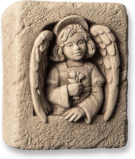 Jp Carruth Angel Mini Wall Plaquegarden Statue ホーム＆キッチン