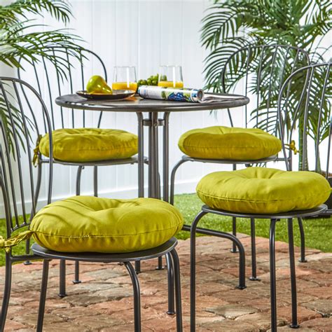 Can be reverse fabric on each side. Charlton Home Outdoor Round Bistro Dining Chair Cushion & Reviews | Wayfair.ca