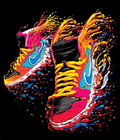 Nike T Shirt Design On Behance Nike Wallpaper Sneaker Art Sneakers Illustration