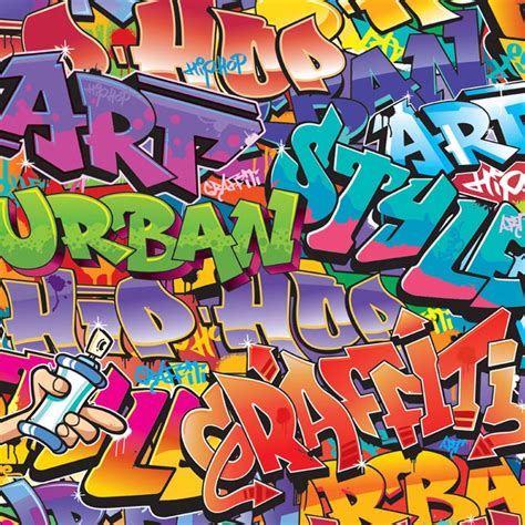 Graffiti wall urban art wall mural photo wallpaper kids. Walltastic Graffiti Wallpaper Mural - 42827 | boys bedroom ...