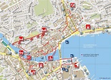Lucerne city center map | Lucerne, Map, Tourist map