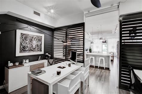 21 Black And White Home Office Designs Decorating Ideas Design