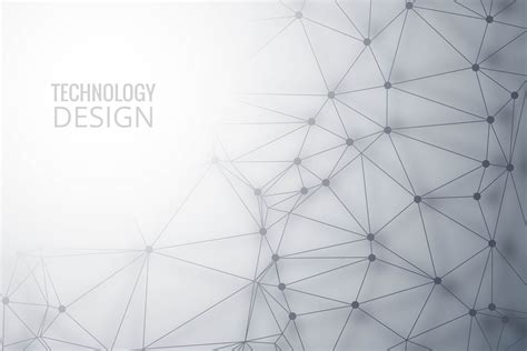 Polygon Technology Background With Left Side Copyspace 694628 Vector