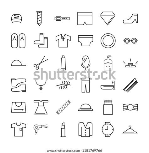 Fashion Icon Set Stock Vector Royalty Free 1181769766 Shutterstock