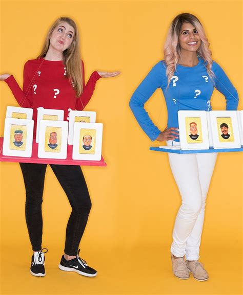 Here S How To Turn Yourself Into A Human Guess Who Board This Halloween Costumes Game