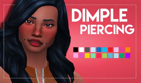 Dimple Piercing By Weepingsimmer Dimple Piercing Sims 4 Piercings