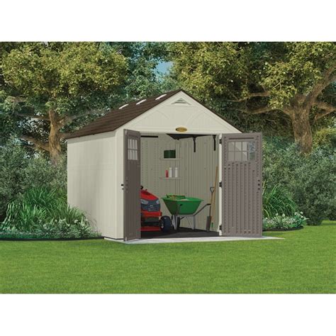 Suncast 8 Ft X 10 Ft Tremont Gable Resin Storage Shed Floor Included