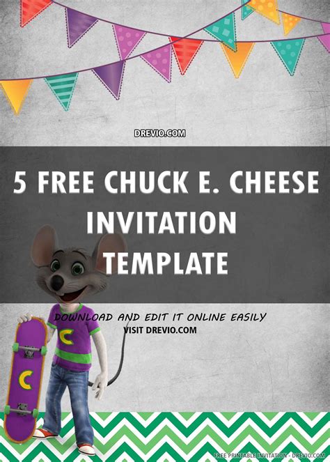 Chuck E Cheese Free Printable Birthday Invitations Printable Templates