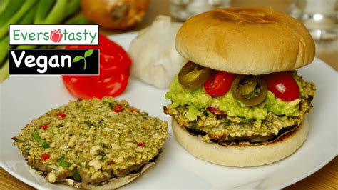Vegan Yummy Stuffed Mushroom Burger S Ep Youtube