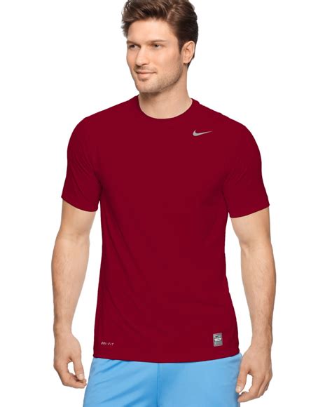 Wearing the wrong shirt when exercising can limit your potential by restricting your movement, allowing sweat to build up, and overheating your body. Lyst - Nike Pro Combat Dri-fit T-shirts in Red for Men