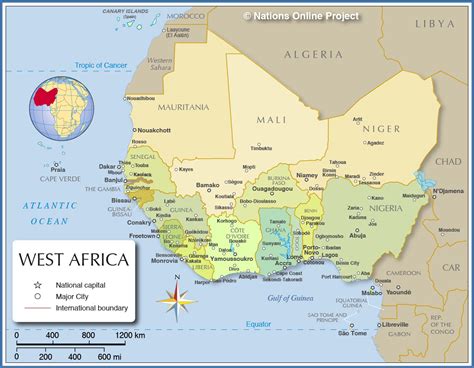 Political Map Of West Africa Nations Online Project