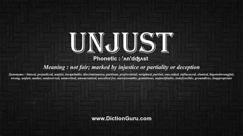 How To Pronounce Unjust With Meaning Phonetic Synonyms And Sentence