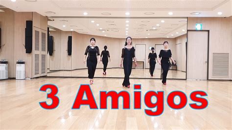 3 Amigo Line Dance High Improver Cha Cha Youtube