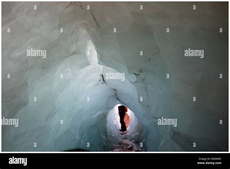 Entrance Of An Ice Cave Cut Out Stock Images And Pictures Alamy