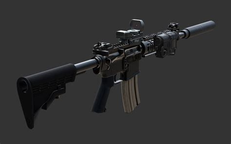 Second Life Marketplace Scripted M4 Tactical Assault Rifle Spec Ops