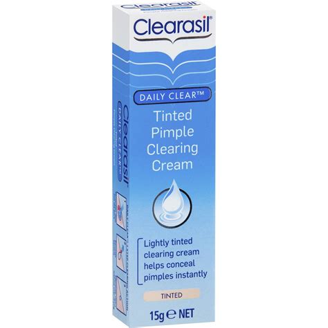 Clearasil Daily Clear Acne Treatment Tinted Pimple Clearing Cream 15g