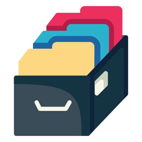 File Archive Folders Icon In Design And Development Flat