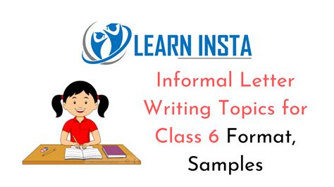 The format here will help in relaying the content of the letter in a formal way. Informal Letter Writing Topics for Class 6 Format, Samples