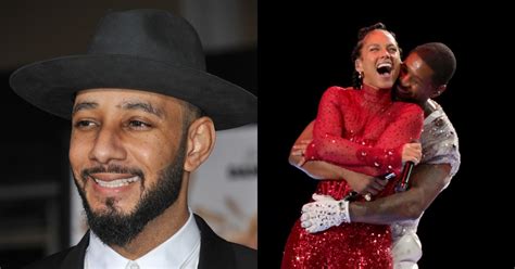 Swizz Beatz Defends Wife Alicia Keys Amid Super Bowl Guesting S Voice Crack Backhug With Usher