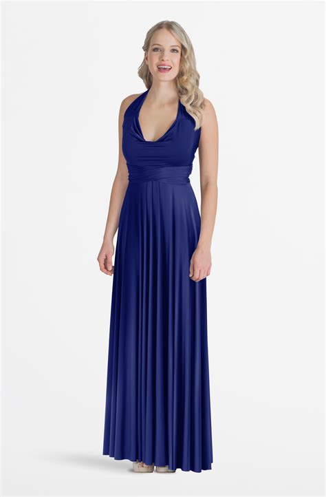iris royal blue maxi convertible dress henkaa infinity gown infinity wrap dresses choir
