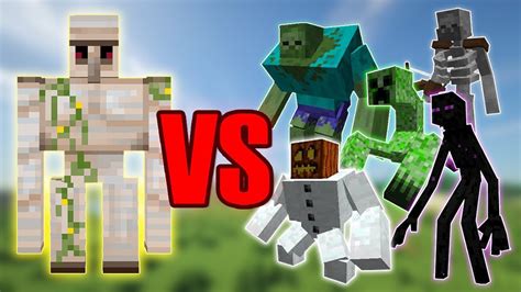 Iron Golem Vs Mutant Mobs Minecraft Cinematic Youtube