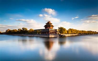 Palace Beijing Museum China Forbidden Lake Reflection