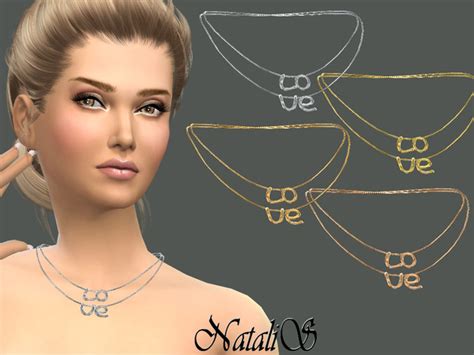 The Sims Resource Love Necklace By Natalis • Sims 4 Downloads